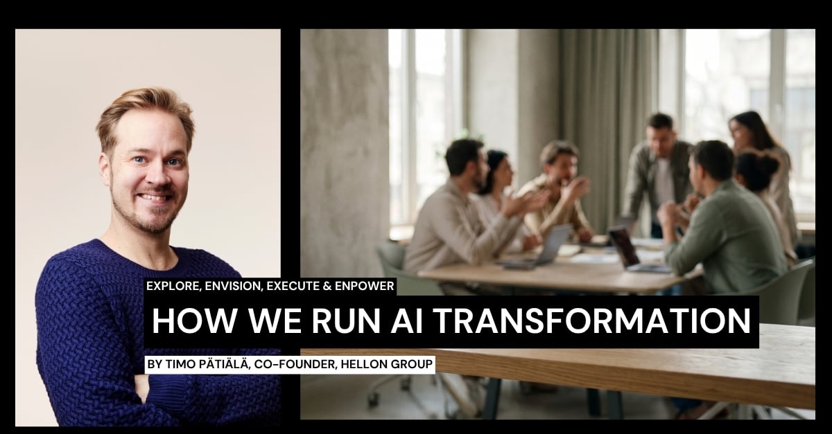 Explore, Envision, Execute, Empower: the method behind our AI transformation work
